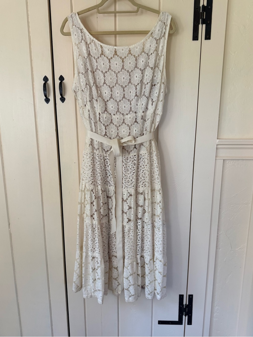 Eyelet lace boho dress. Bridal. Sz 14 🤍